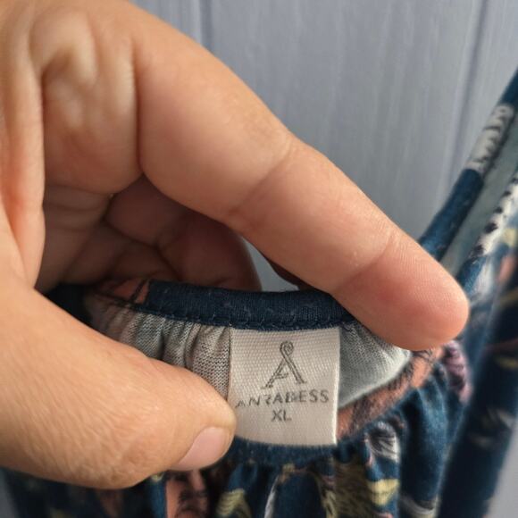 Anrabess Floral Print Jumpsuit Size XL Cottagecore Hippie Bohemian Multicolored - Picture 3 of 9